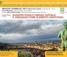 1 dicembre – Giuseppe Poggi e Firenze Capitale: Il paesaggio come elemento identitario