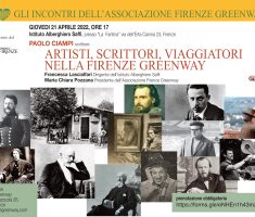 21 aprile – Artisti, scrittori, viaggiatori nella Firenze Greenway