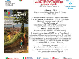 4 dicembre – Presentazione della guida “Firenze Greenway Guida – Itinerari, paesaggi, giardini, antiche strade”