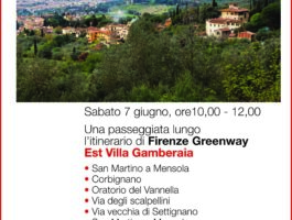 7 giugno – Una passeggiata lungo l’itinerario di Firenze Greenway Est Villa Gamberaia